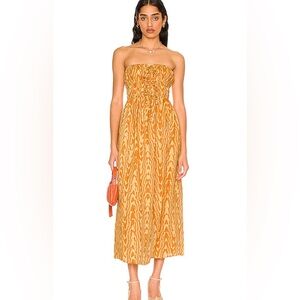 Faithfull the brand Strapless Maxi Dress small